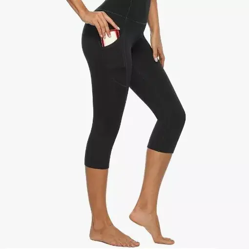 Akazi Awiri Layer High Waisted Yoga Leggings
